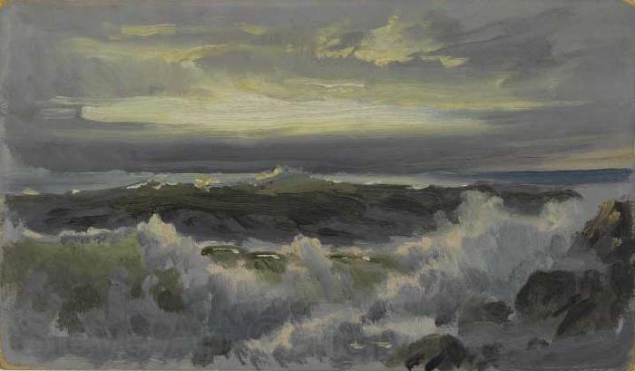 William Trost Richards A Rough Surf France oil painting art